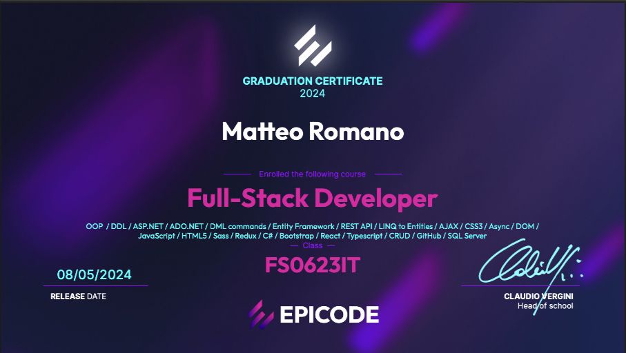 Full Stack Certification